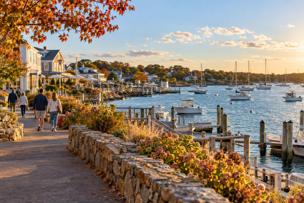 Falmouth Harbor during Cape Cod Marathon Weekend